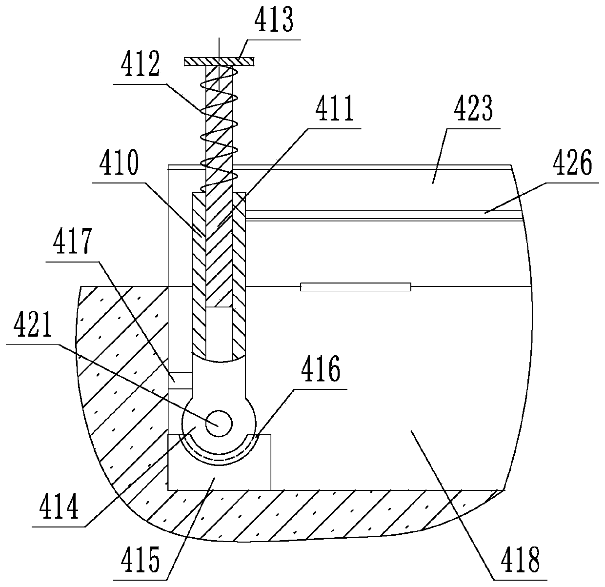 An elevator damping device