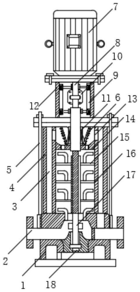 Vertical multi-stage feed pump