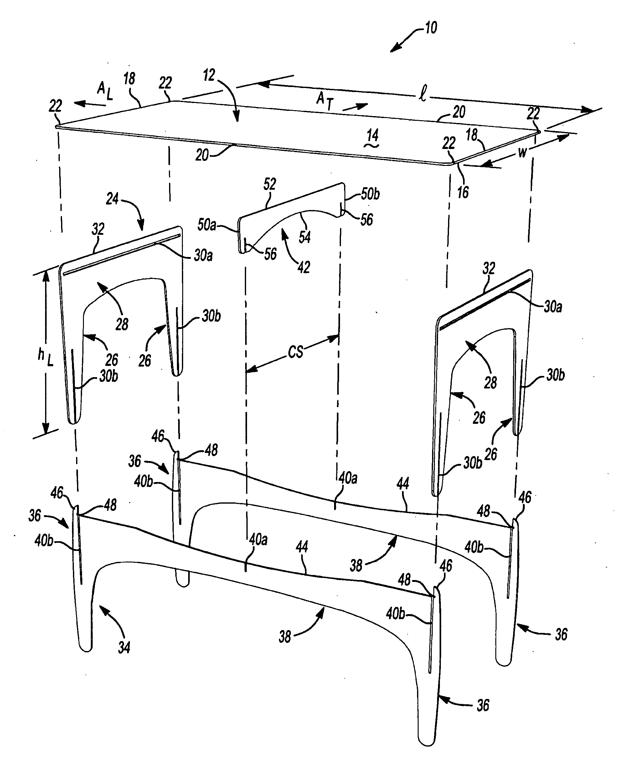 Flat pack friction fit furniture system