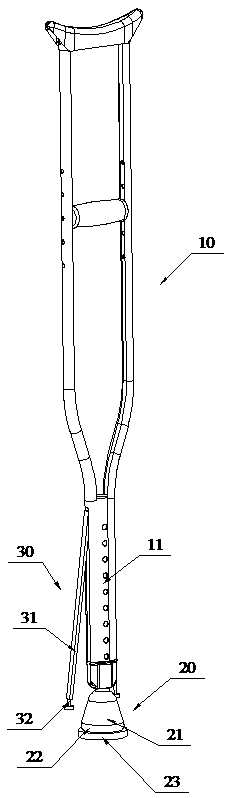 Anti-skid walking stick for medical use