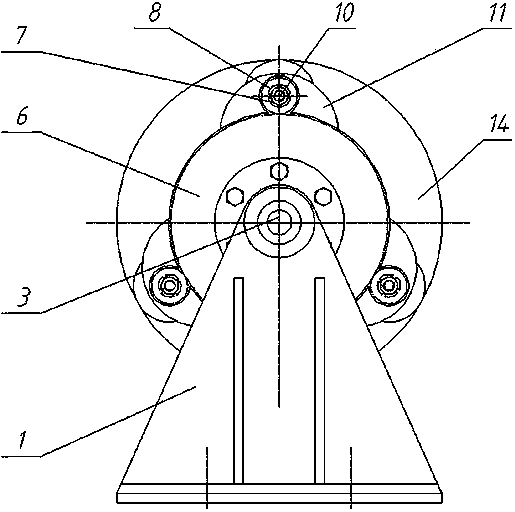 Epicyclic gear train type inertia variable flywheel