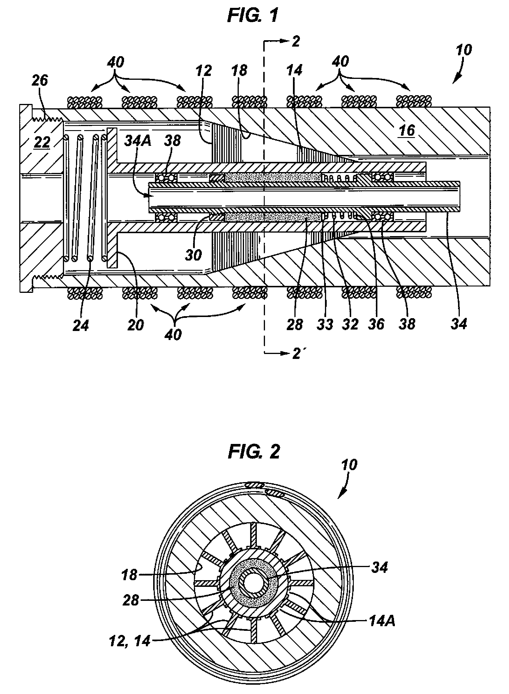 Linear actuator using magnetostrictive power element