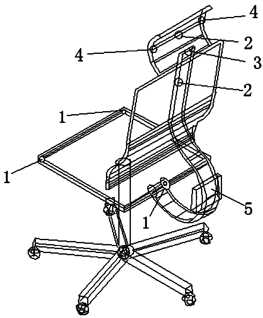 Intelligent student chair and sitting posture correction method thereof