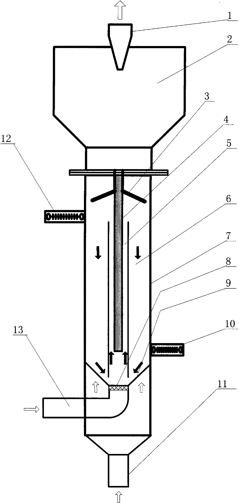 Spouted bed reactor and method thereof for synthesizing chlorinated polyvinyl chloride by using low-temperature plasmas
