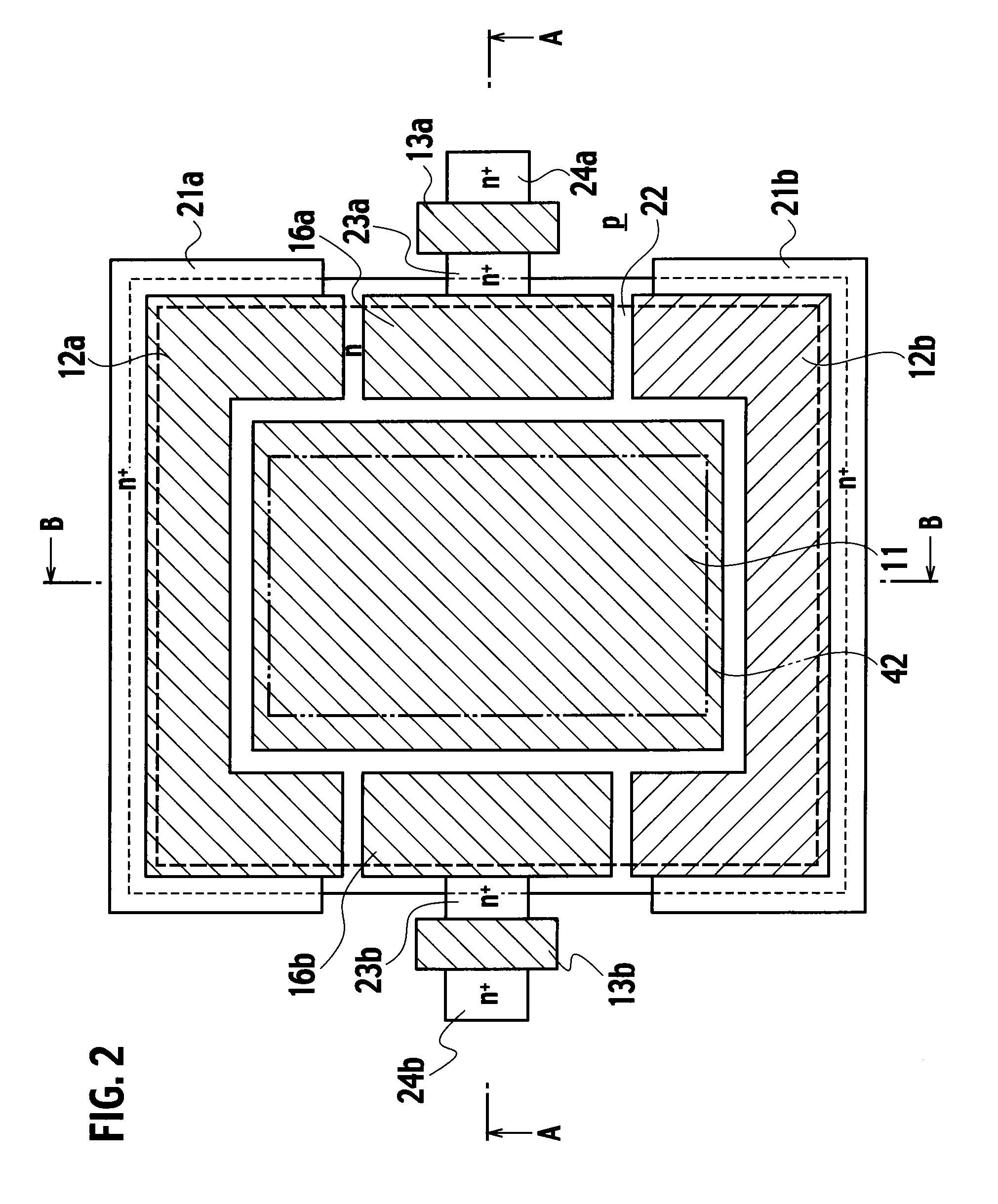 Semiconductor range-finding element and solid-state imaging device