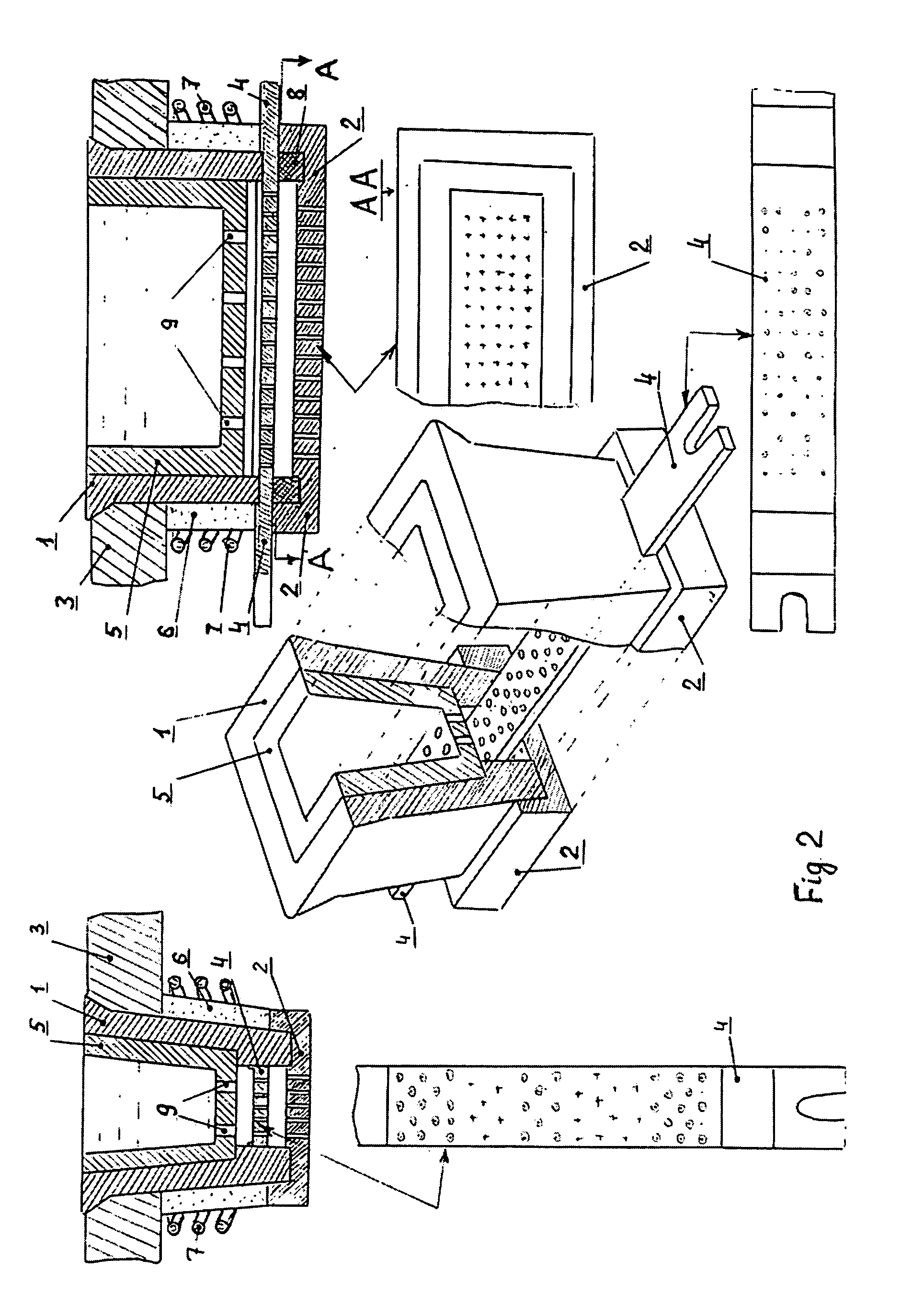 Apparatus integrated with ceramic bushing for manufacturing mineral/basalt fibers