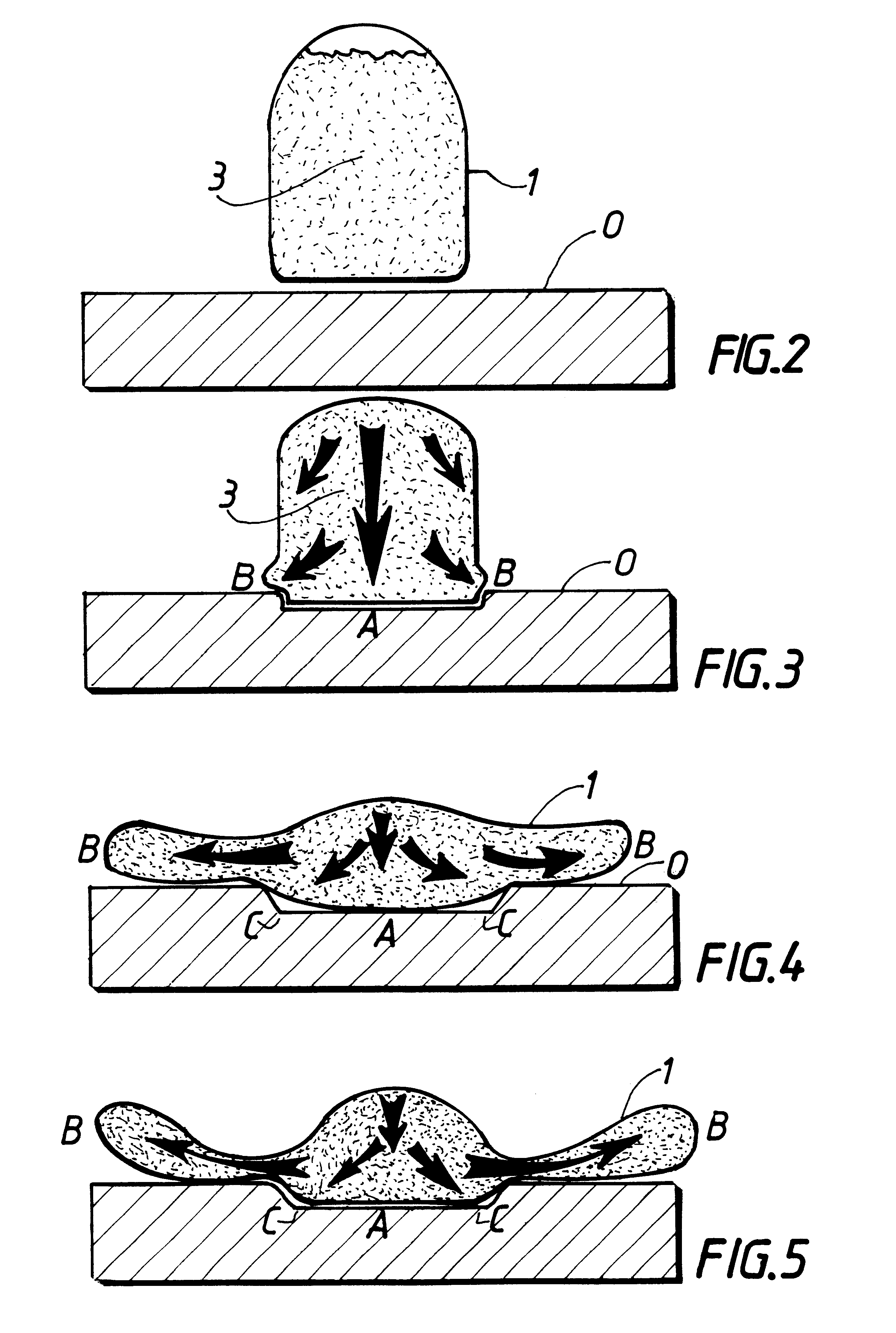 Non-lethal projectile with fine grain solid in elastic infrangible envelope