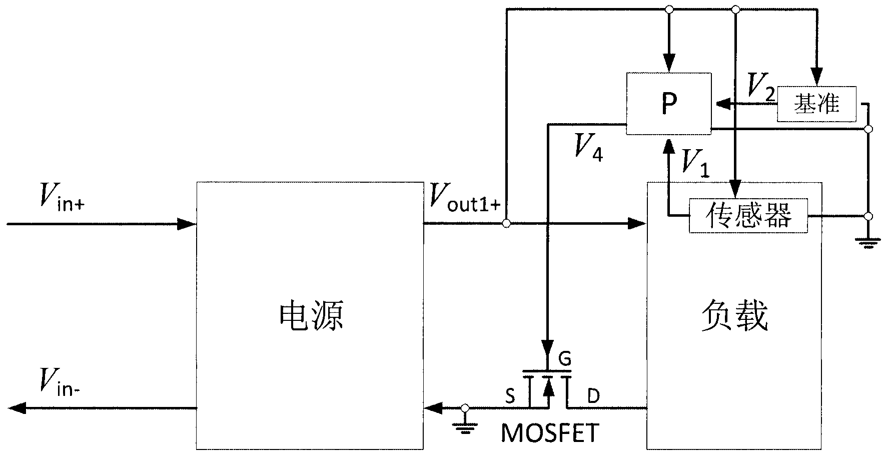 Low-power-consumption control method and circuit