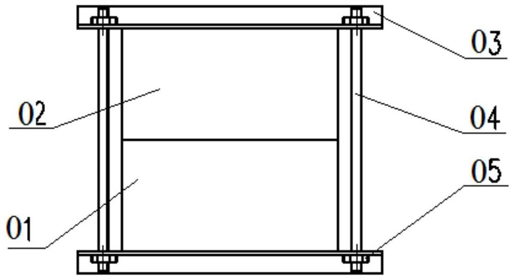 Adjustable vertical parting mold locking device