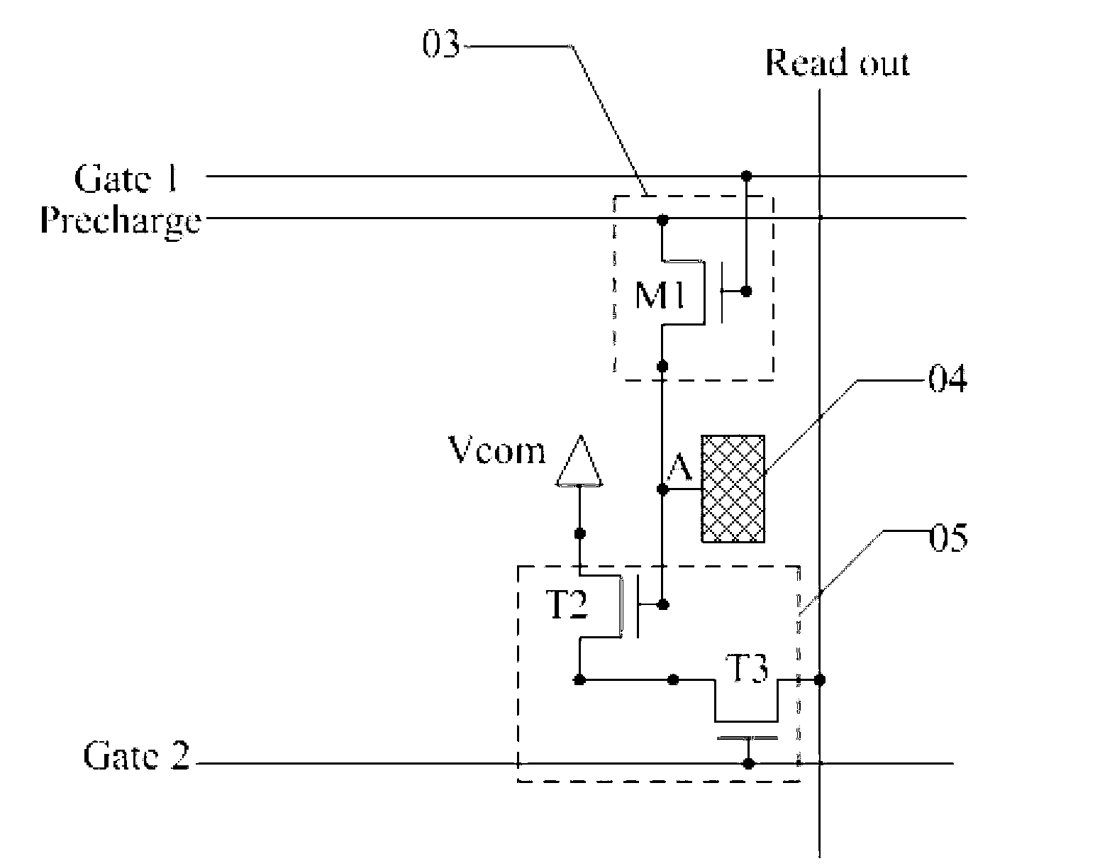 Embedded type touch screen and display device