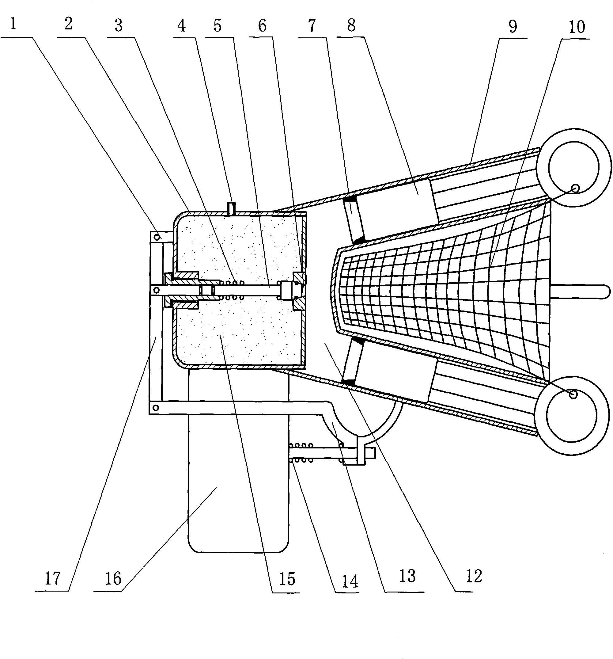 Cod-end structure for recovering marine returning capsule in high sea state