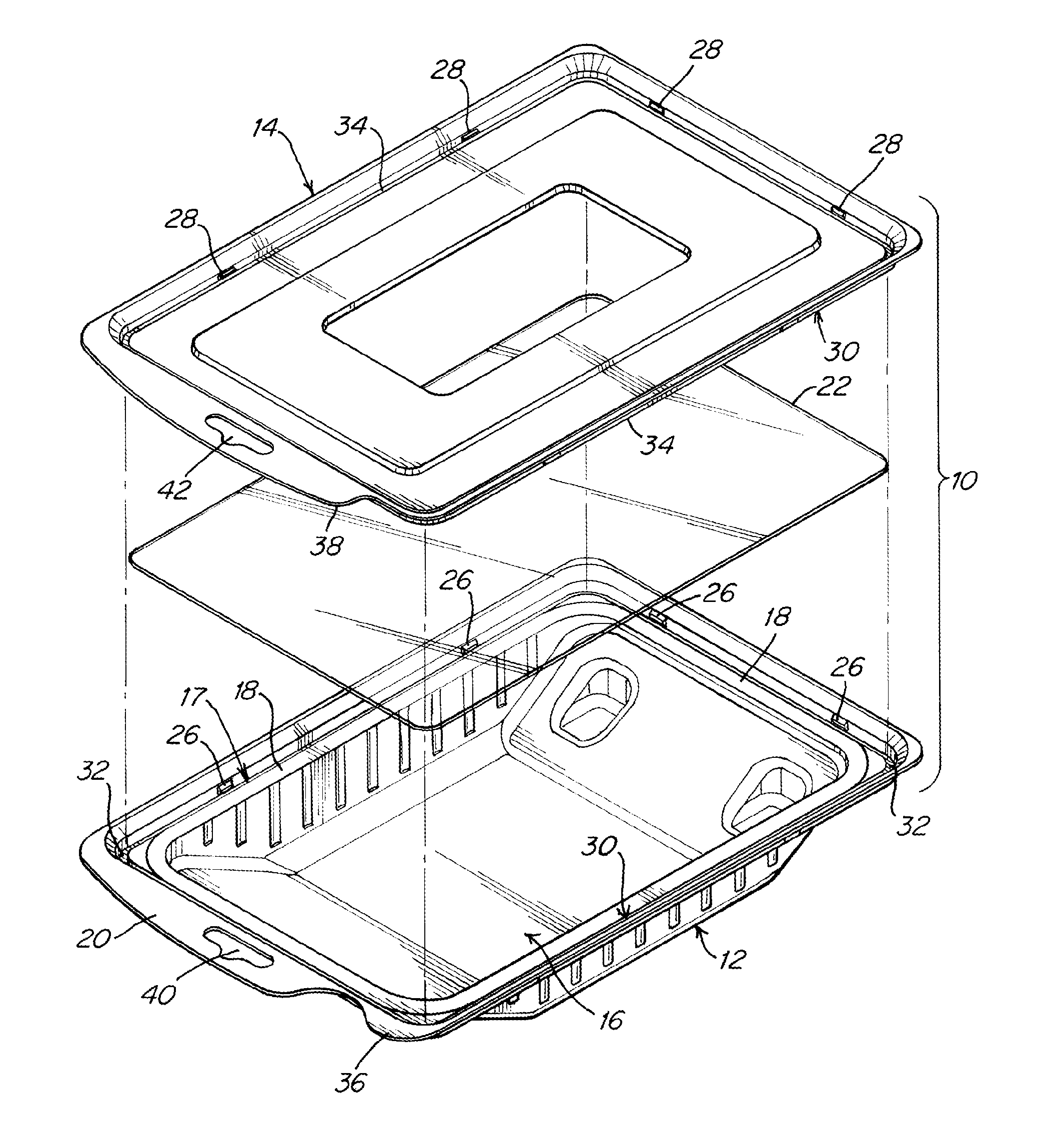 Reclosable package for a product