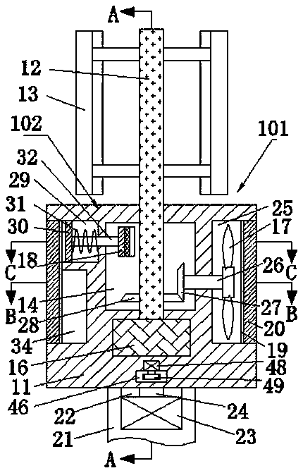 Wind turbine capable of being started and stopped by means of wind power