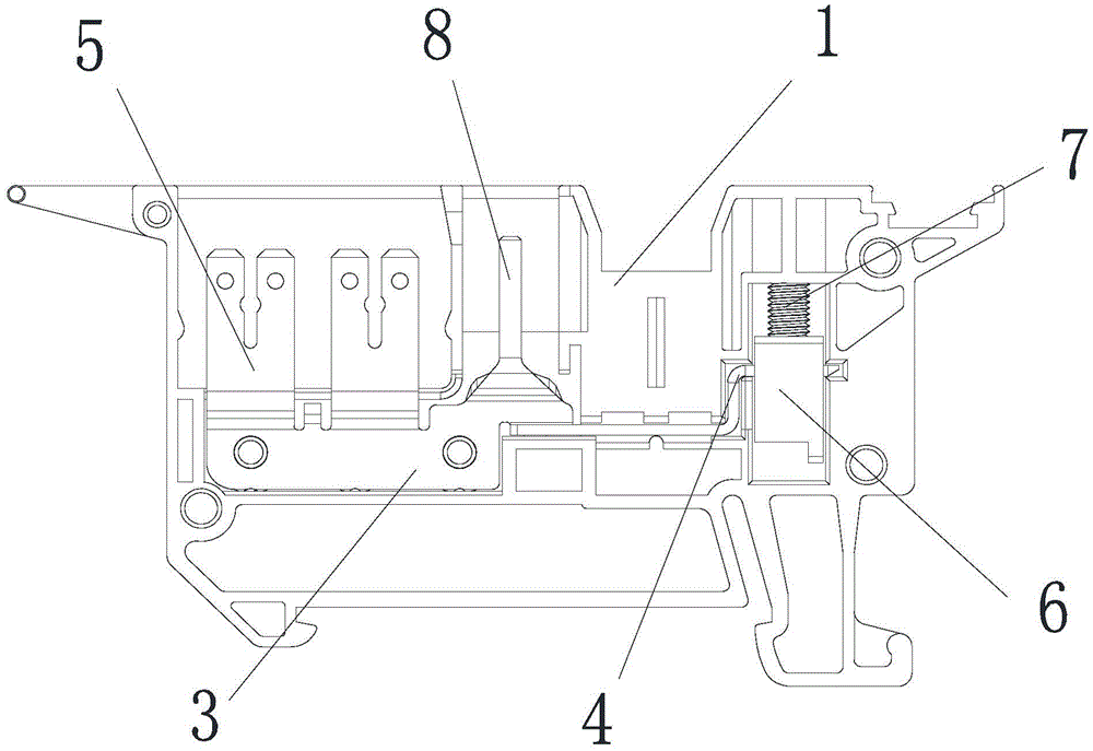 Quick-plug-in type wiring terminal