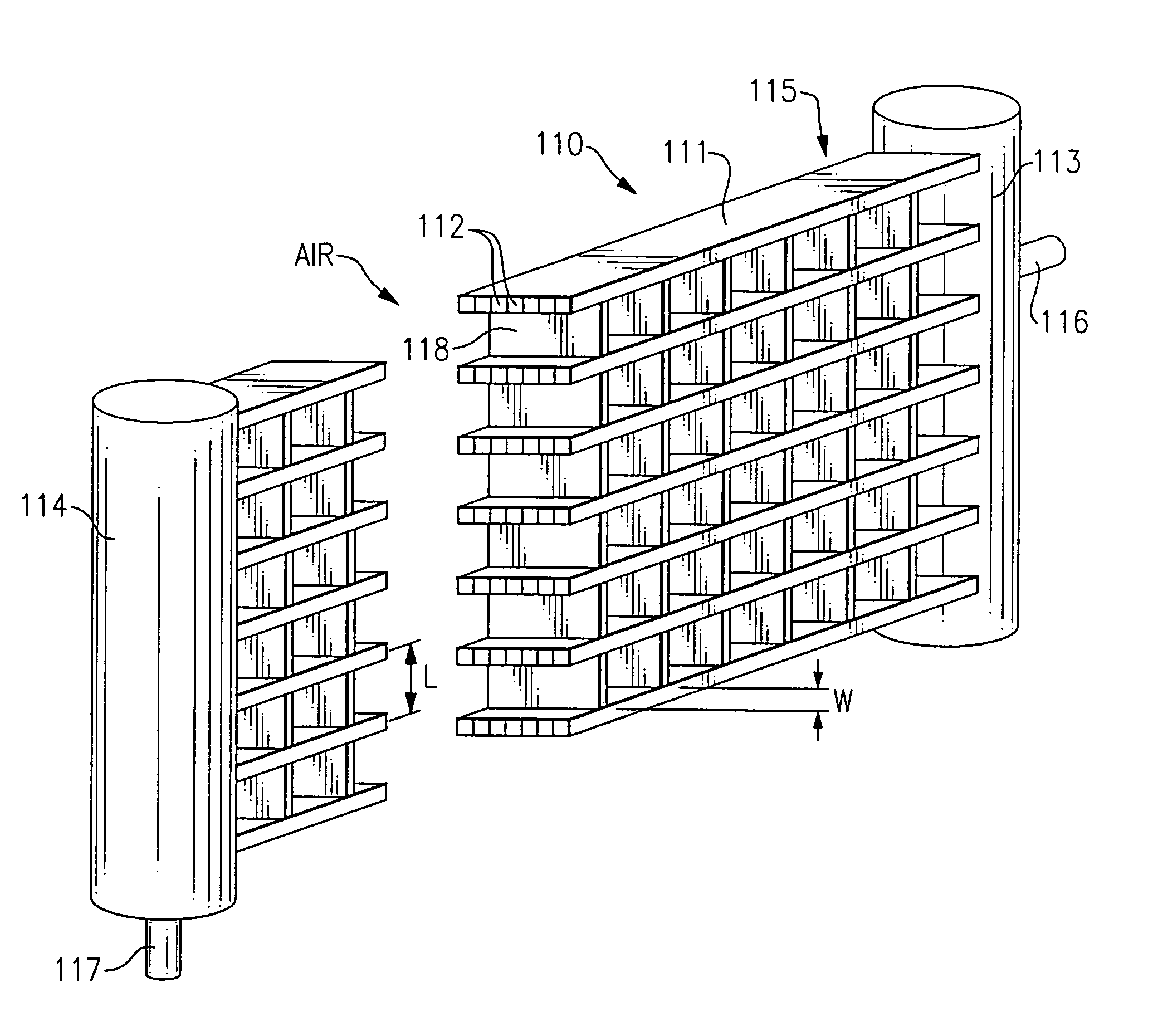 Foul-resistant condenser using microchannel tubing