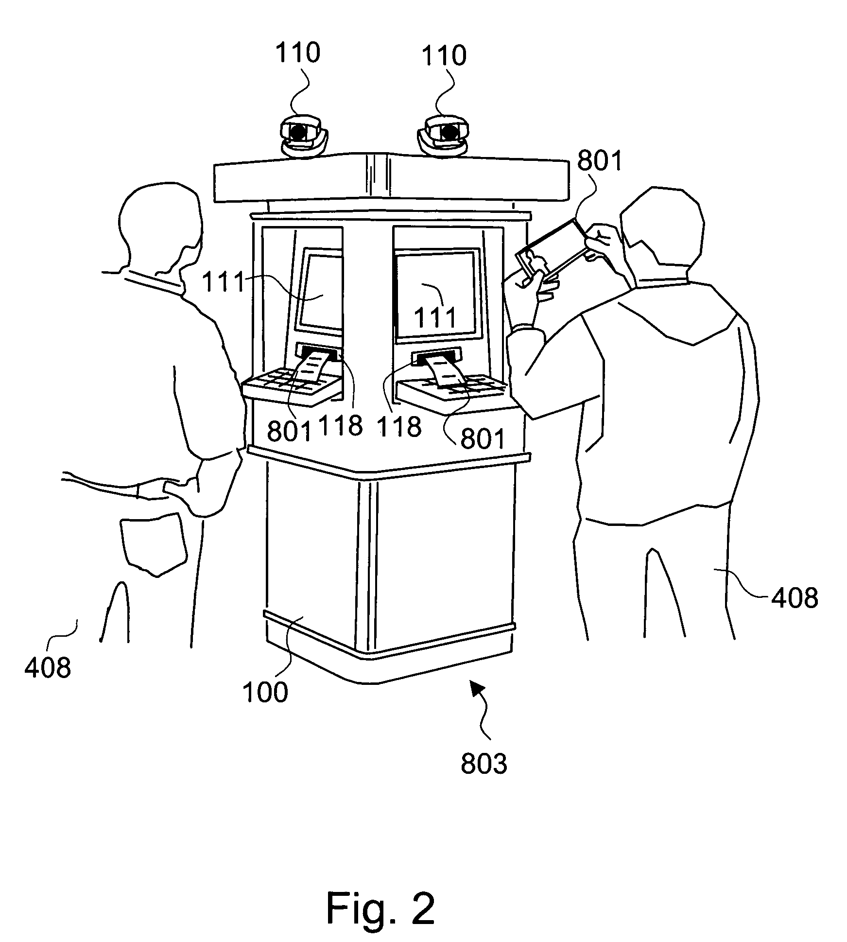 Method and system for printing of automatically captured facial images augmented with promotional content