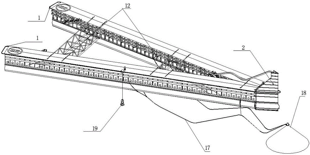 Assembly type A-shaped floating island