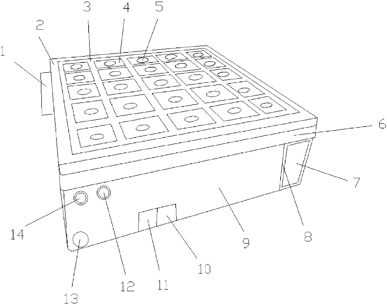 Novel flower floating seedling raising device