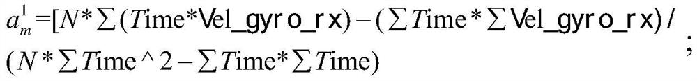 Unmanned aerial vehicle attitude calculation method and system based on least square method and EKF