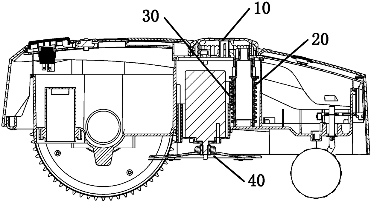 Cutter disk anti-dithering device and mower