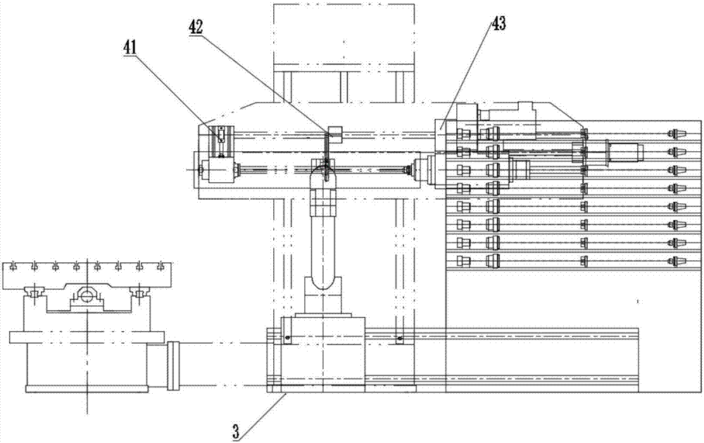 Deep hole drilling machine capable of automatically replacing gun drill and control method