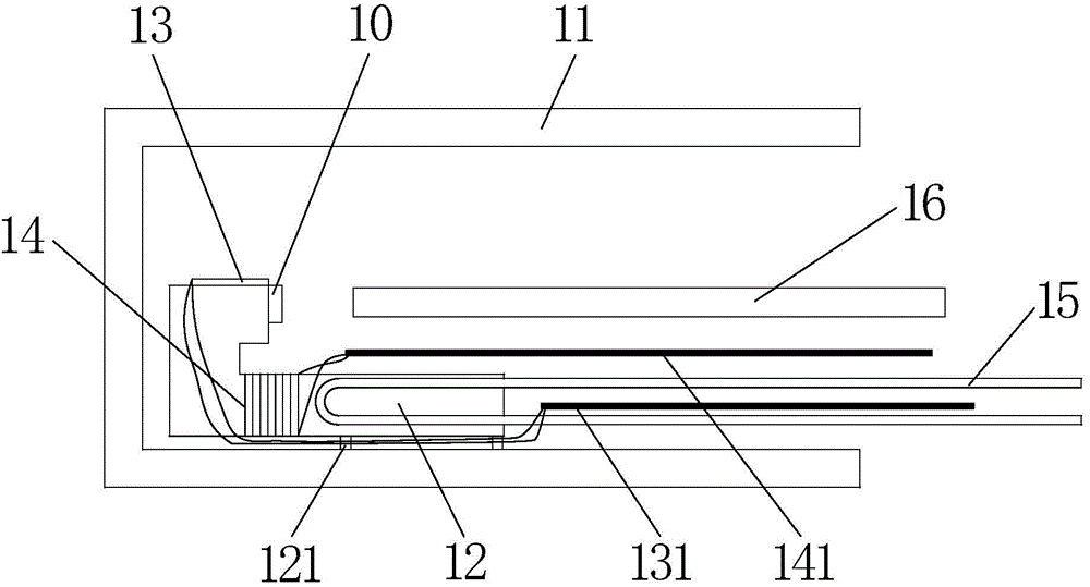 In-situ varying temperature spectral measurement device in transmission electron microscope