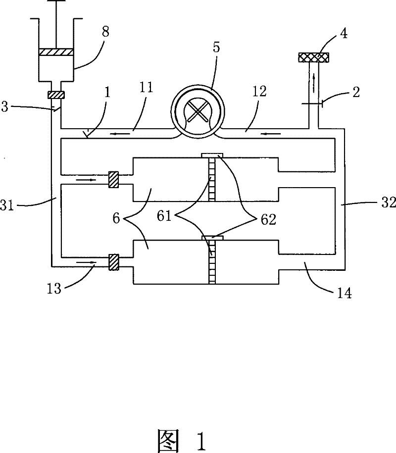 Parallel circulating type cell selective filter recombiner