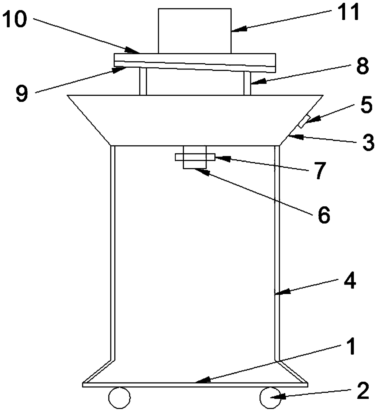 Trolley for collecting printer shafts