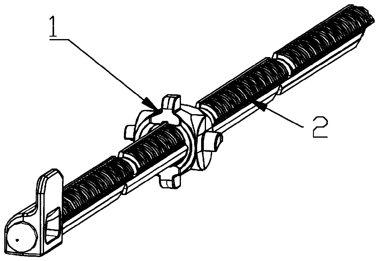 Quick connecting structure for embedded water tank