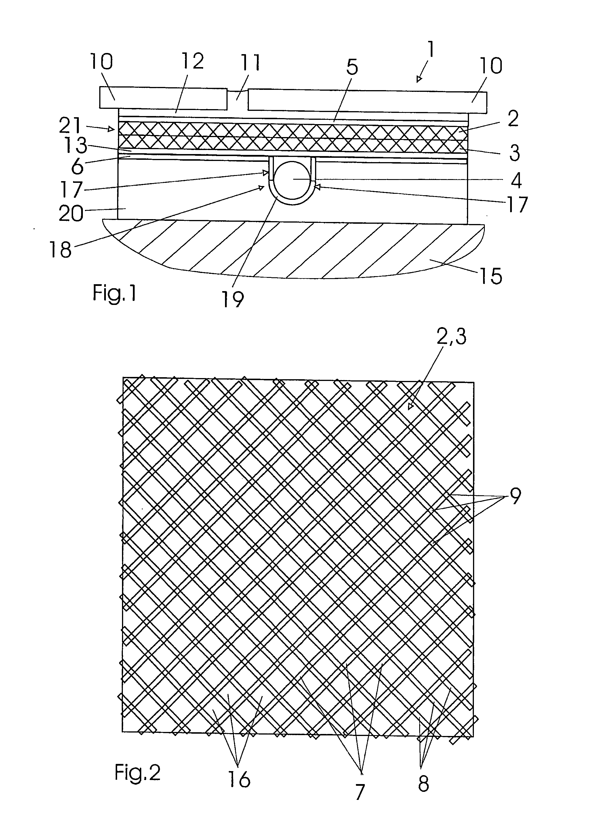 Multi-layer build-up system for floor coverings when using floor heating systems
