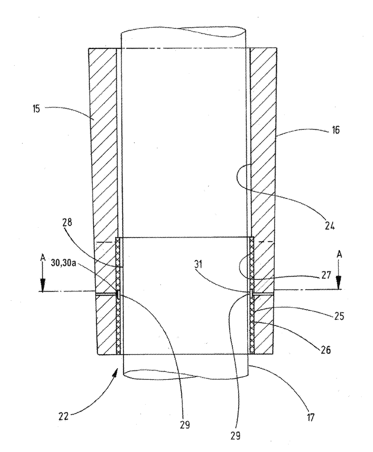 Bearing for supporting a shaft, in particular a rudder shaft, or a rudder blade, electronic bearing clearance measuring device, rudder comprising a bearing for supporting a shaft or a rudder blade, and method for measuring wear of a bearing for supporting a shaft or a rudder blade