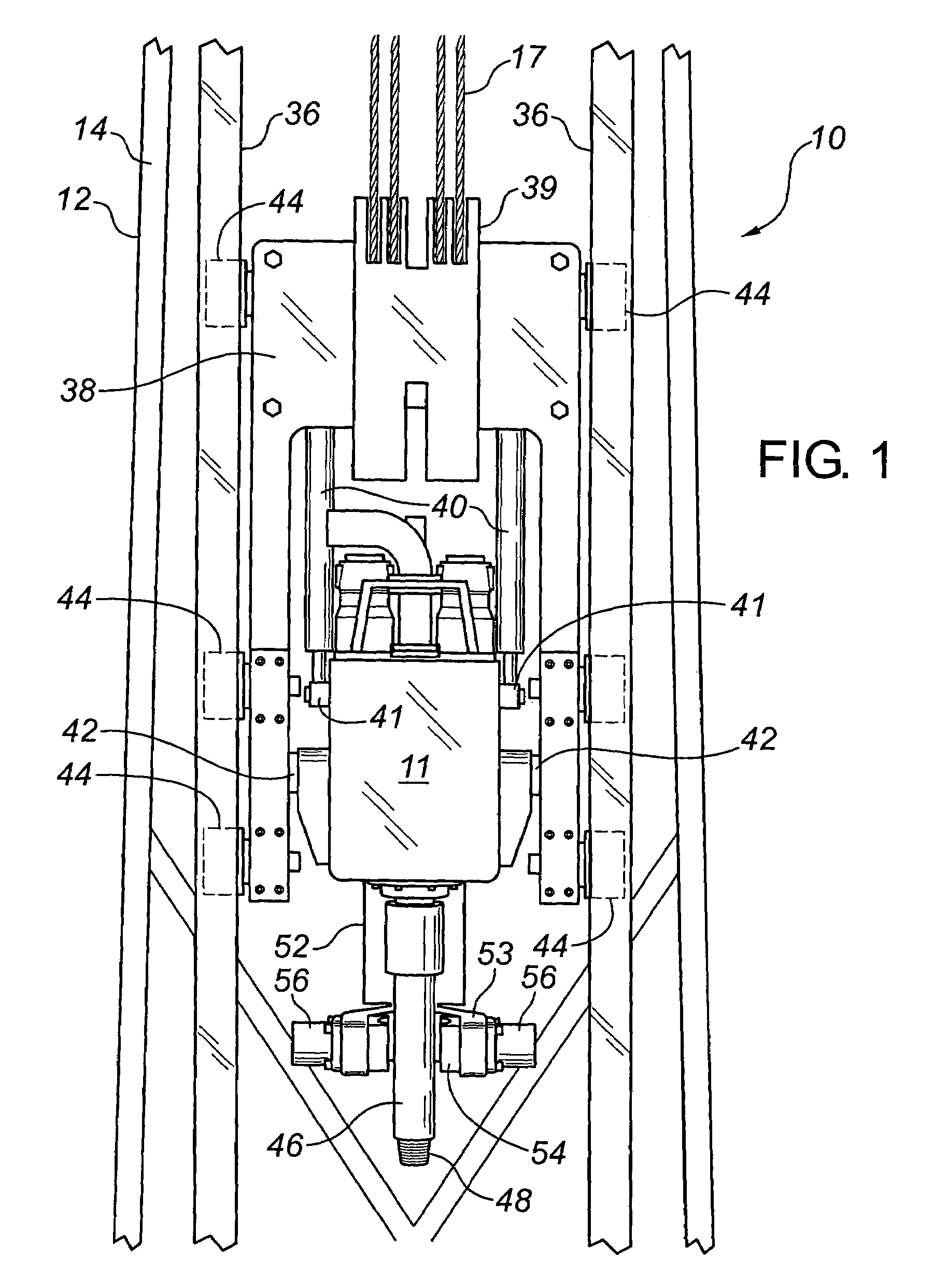 Method and system for connecting pipe to a top drive motor