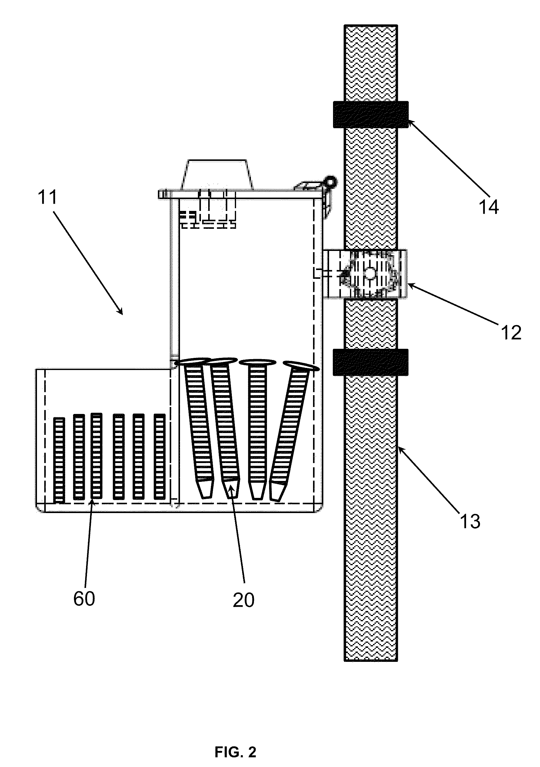 Infection prevention system with IV pole flush and swab caddy