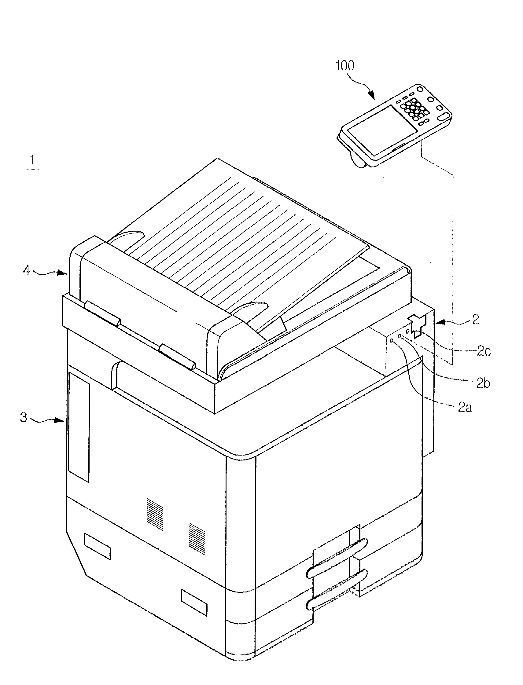 Operating device usable with image forming apparatus and image forming apparatus having the same
