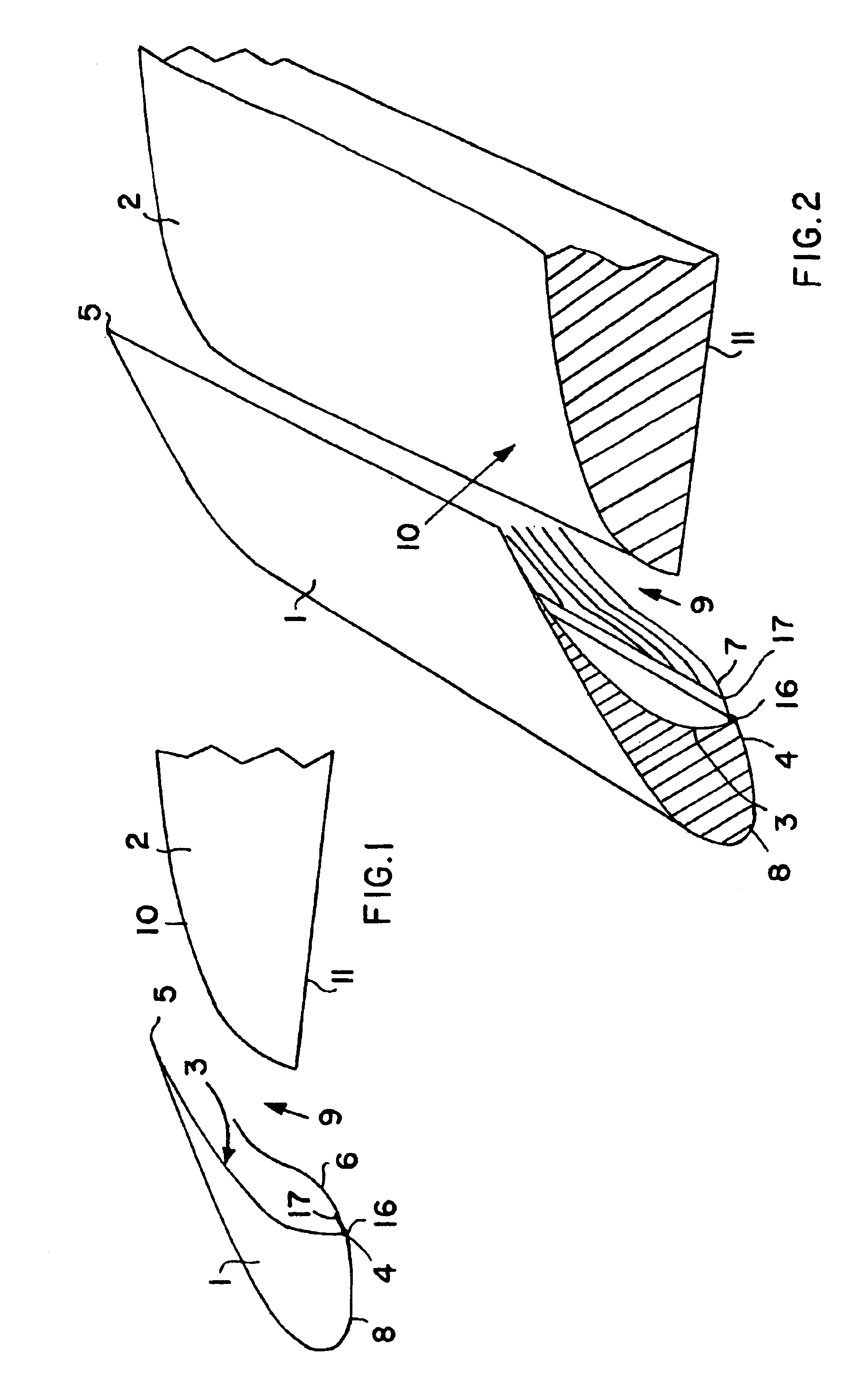 Flexible airflow separator to reduce aerodynamic noise generated by a leading edge slat of an aircraft wing