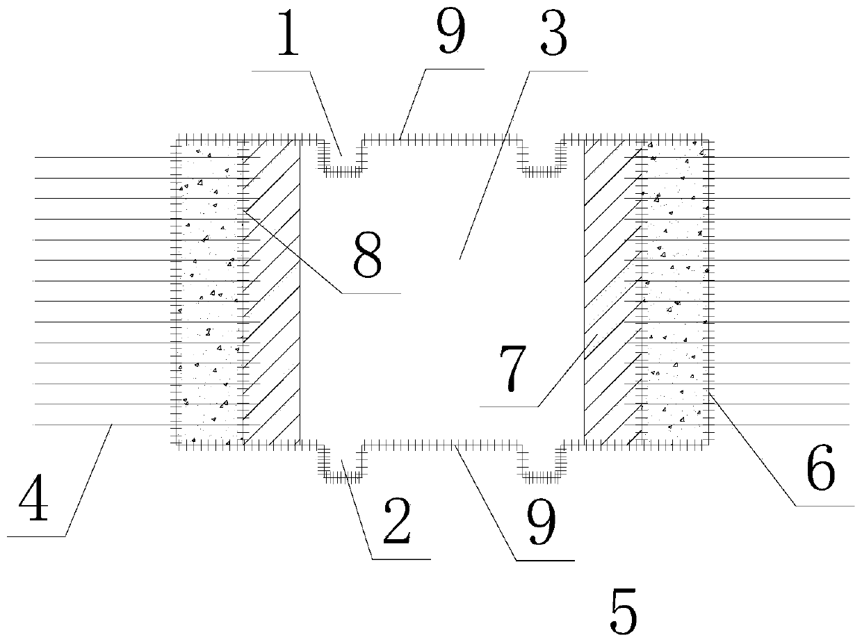 Prefabricated reinforced concrete gate slot unit for rcc dam and construction method of gate slot