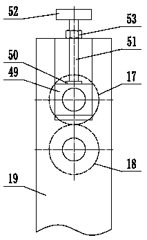 A swing arm type advertising paper cutting device