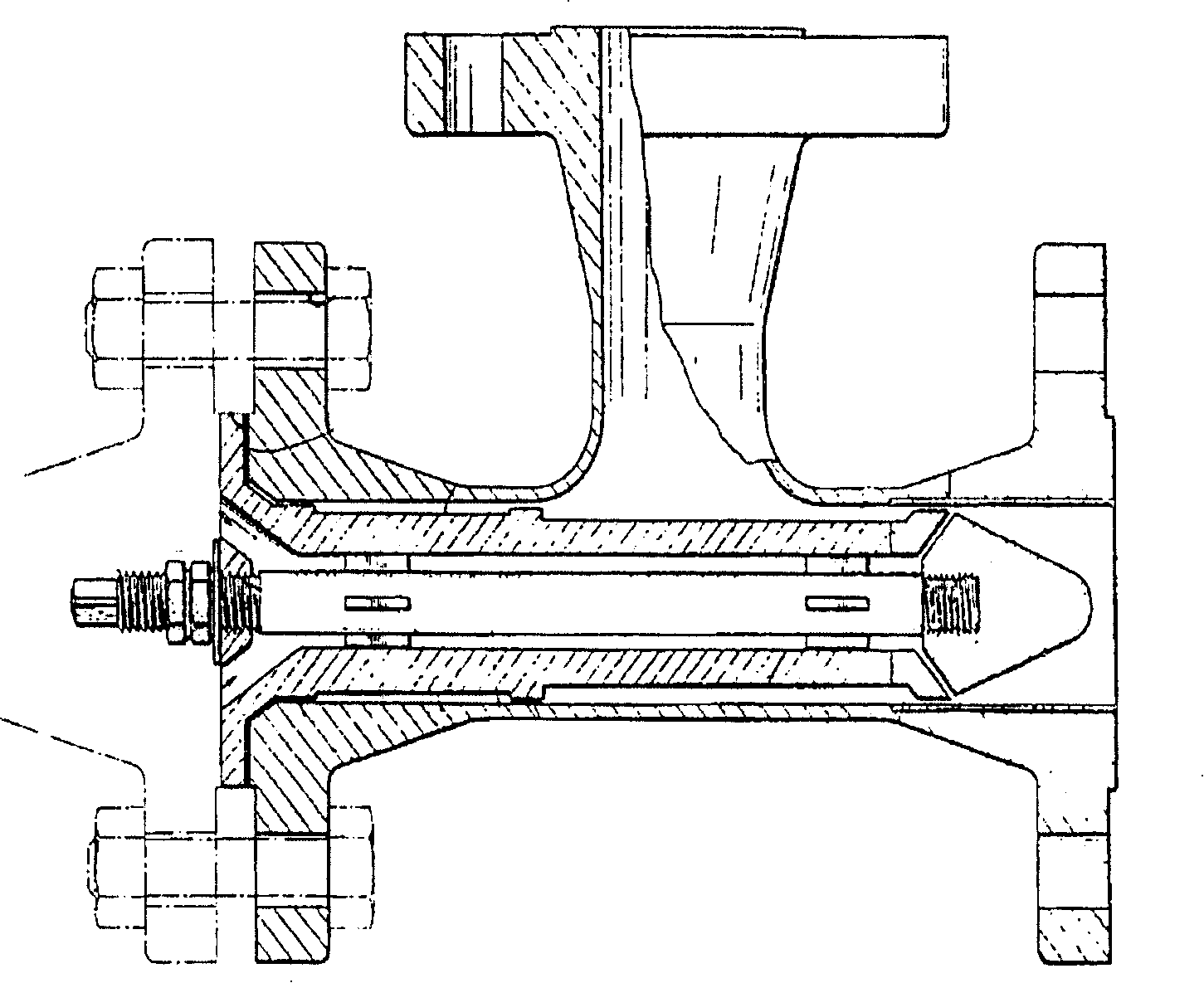 Liquid film colliding type jet reactor