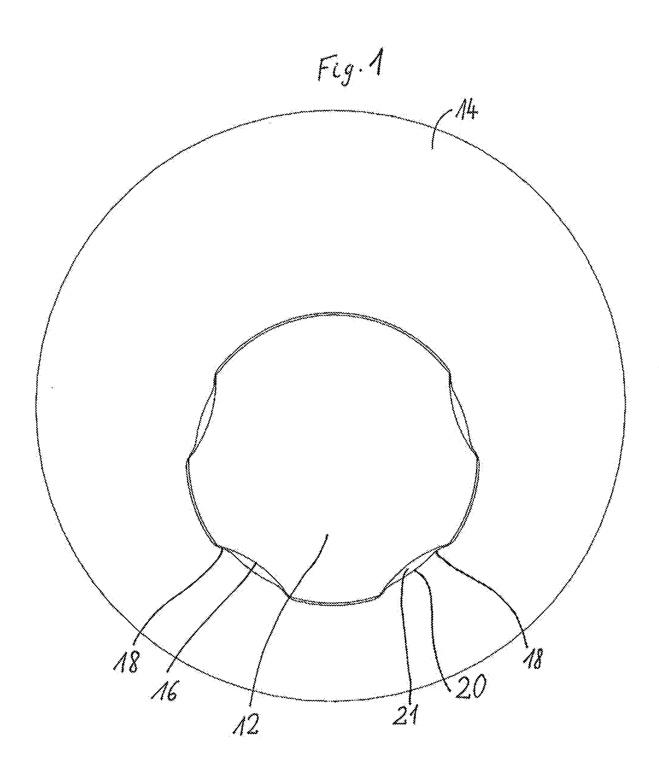 Profiled Members for Transferring Torques and Torque-Locked Connection