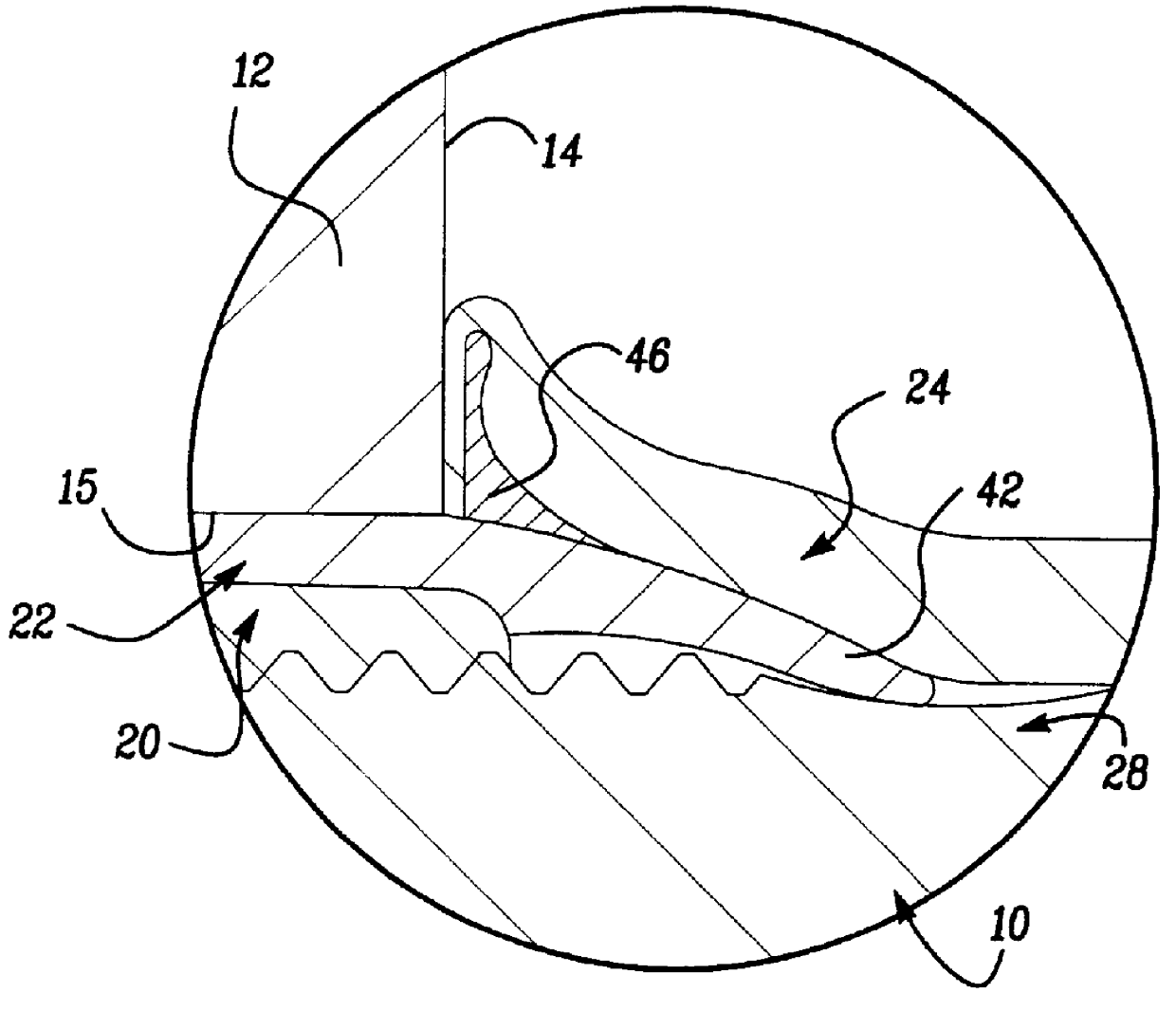 Self-expanding blind fastener with mechanical lock