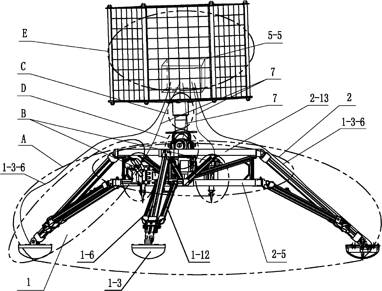 Attached mechanism of small star lander