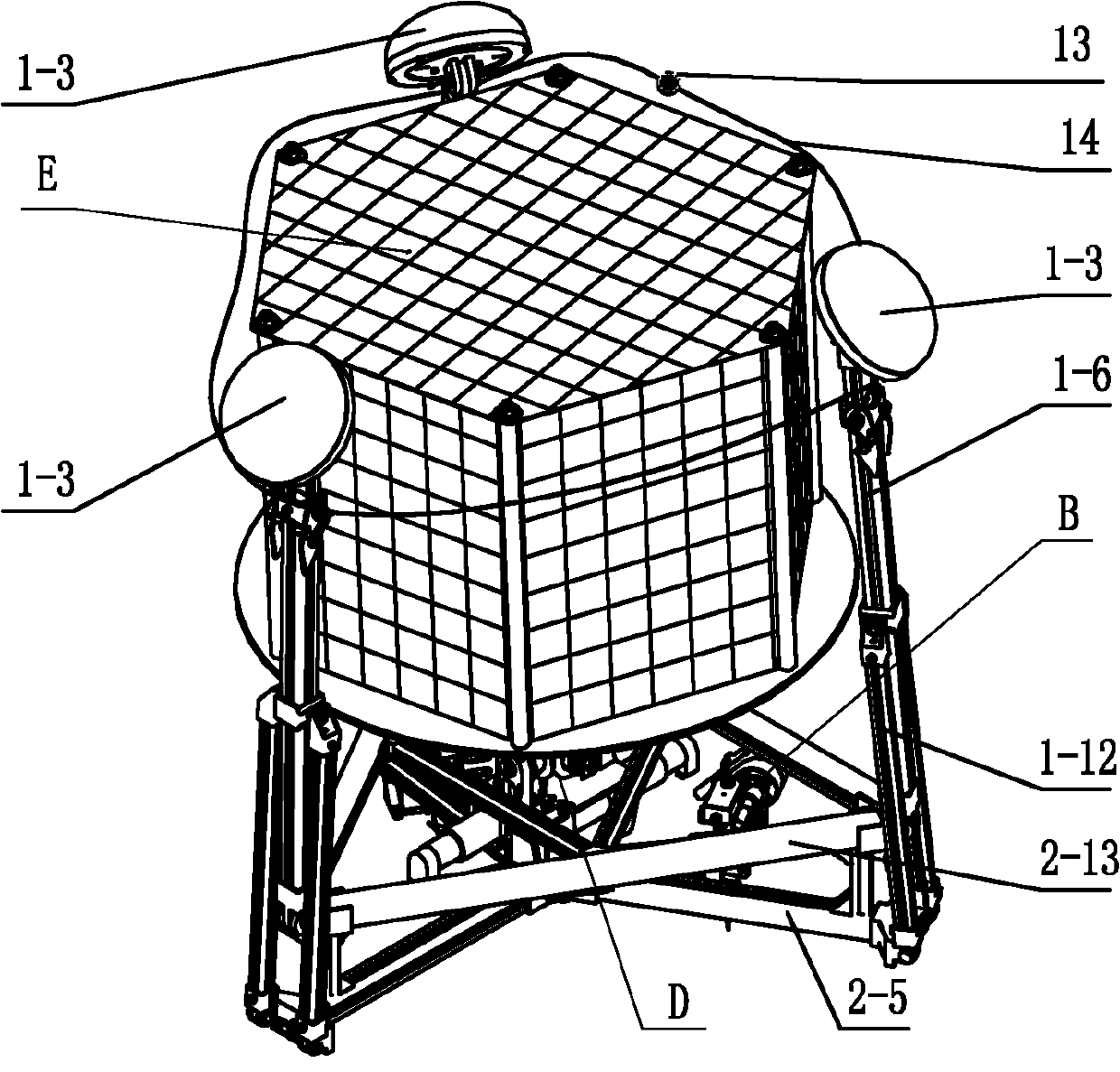 Attached mechanism of small star lander