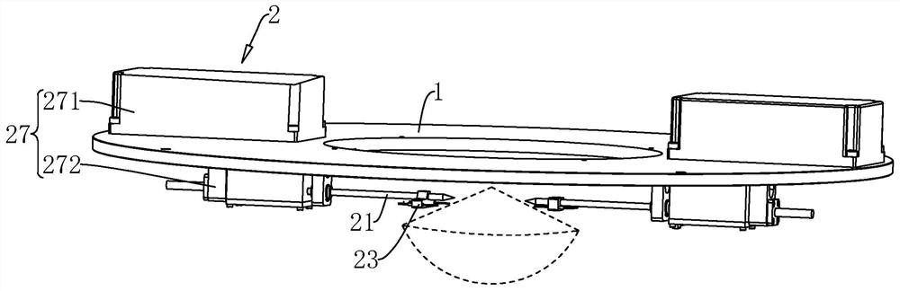 A fuel nozzle atomization angle automatic measurement mechanism and automatic measurement method