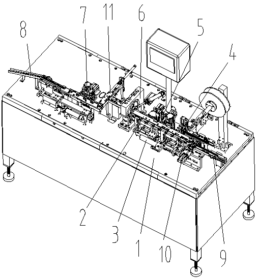 Convenient-to-bend USB interface automatic assembly machine