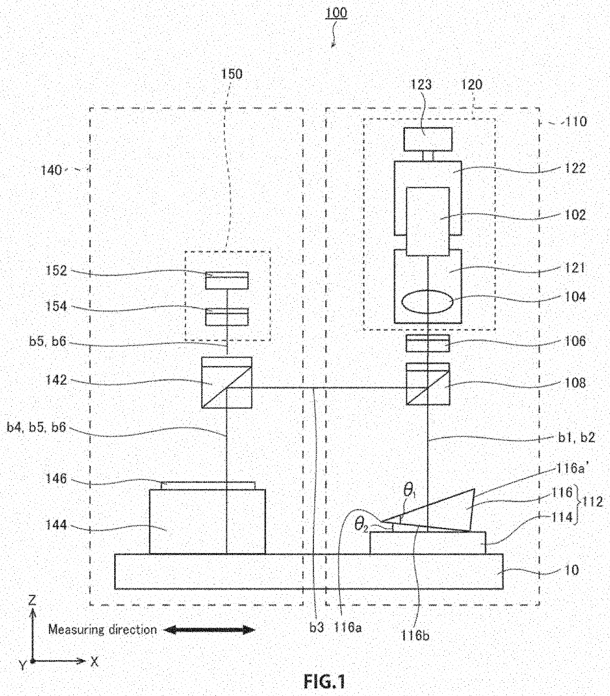 Relative Position Detection Means and Displacement Detection Device