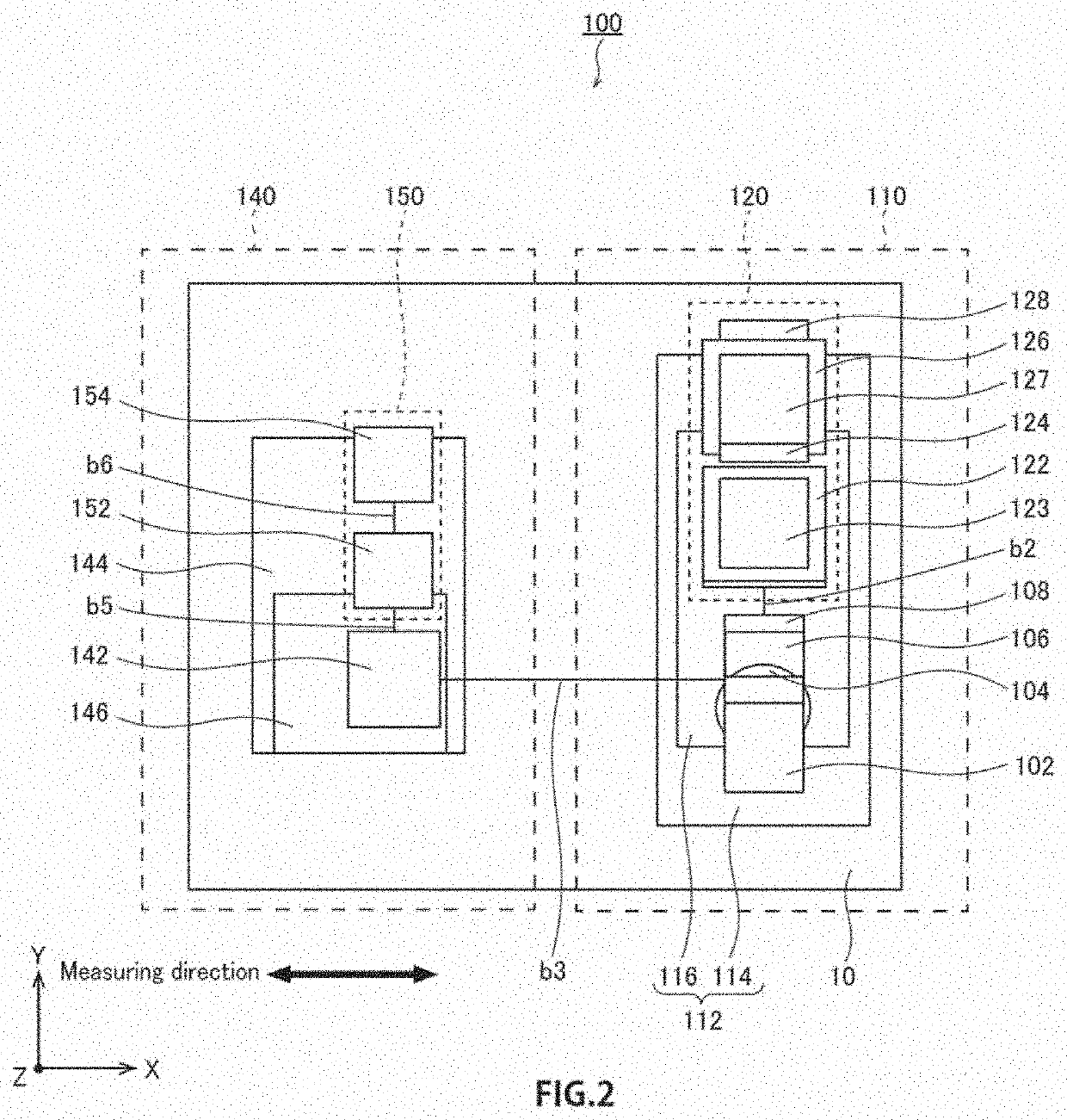 Relative Position Detection Means and Displacement Detection Device