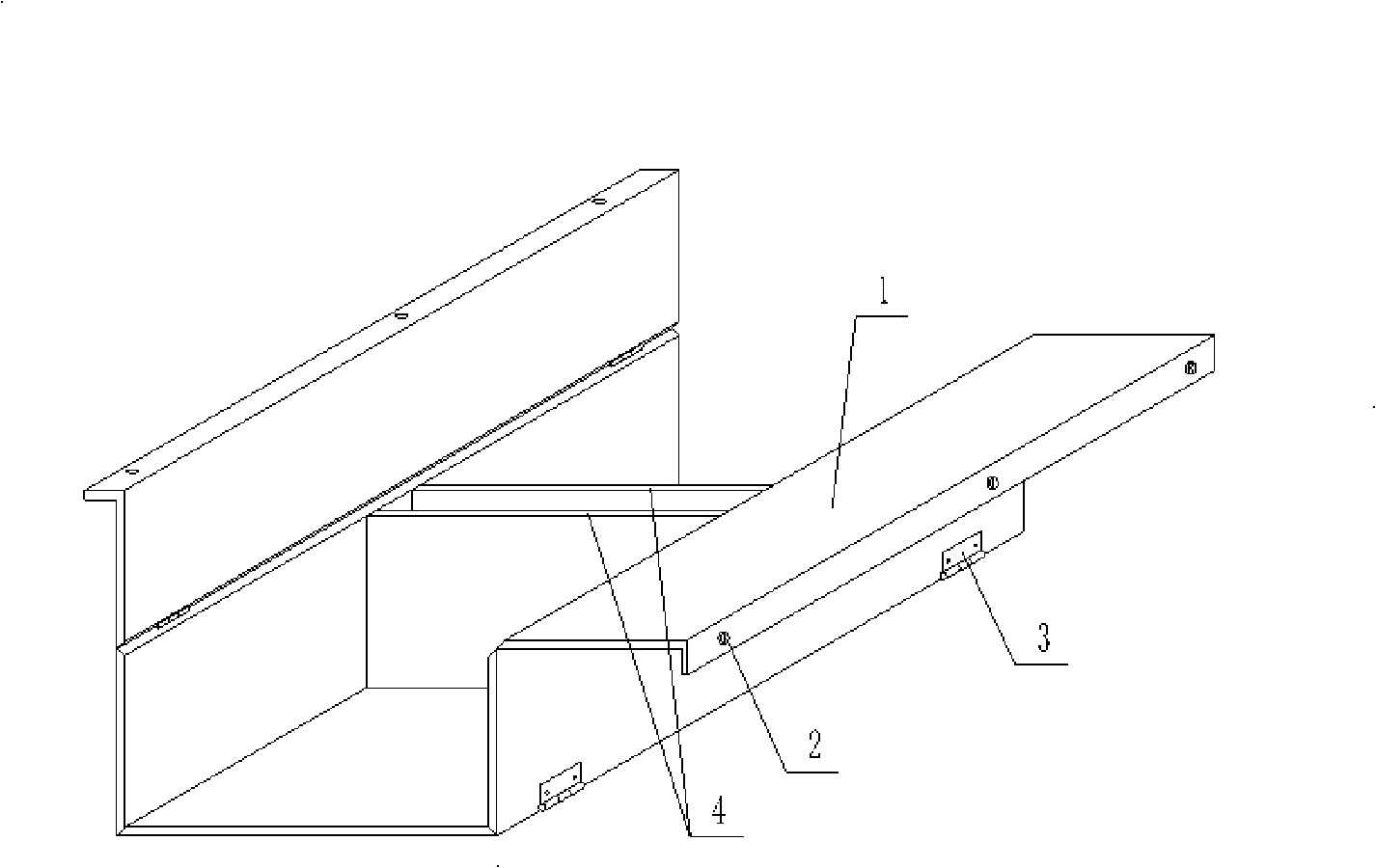 Mold for molding hollow thin wall component for filling concrete