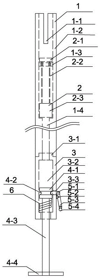 A Pneumatic Tripping Structure of Grounding Wire Operating Rod