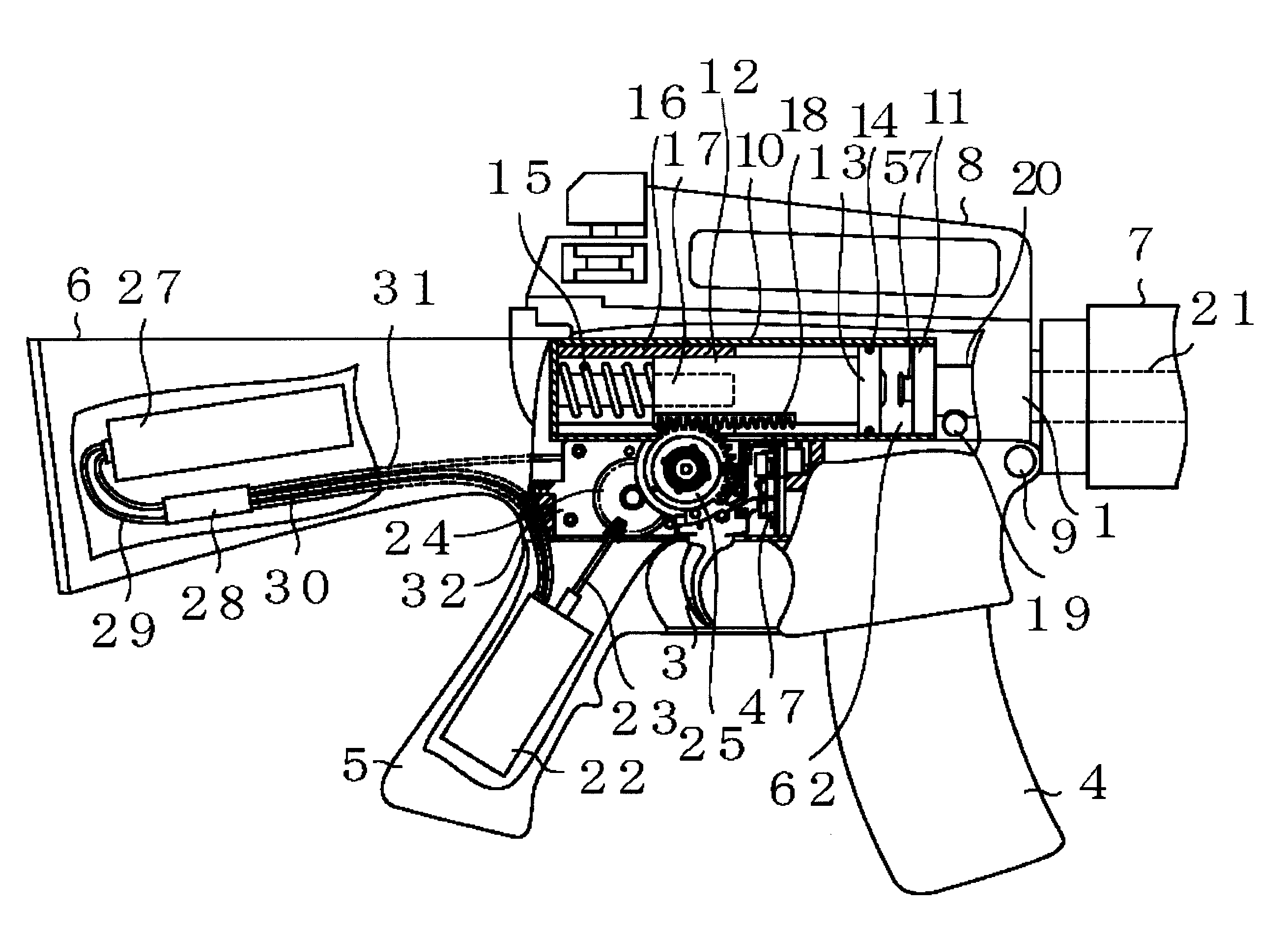 Air Gun and Firing Stop Control Method