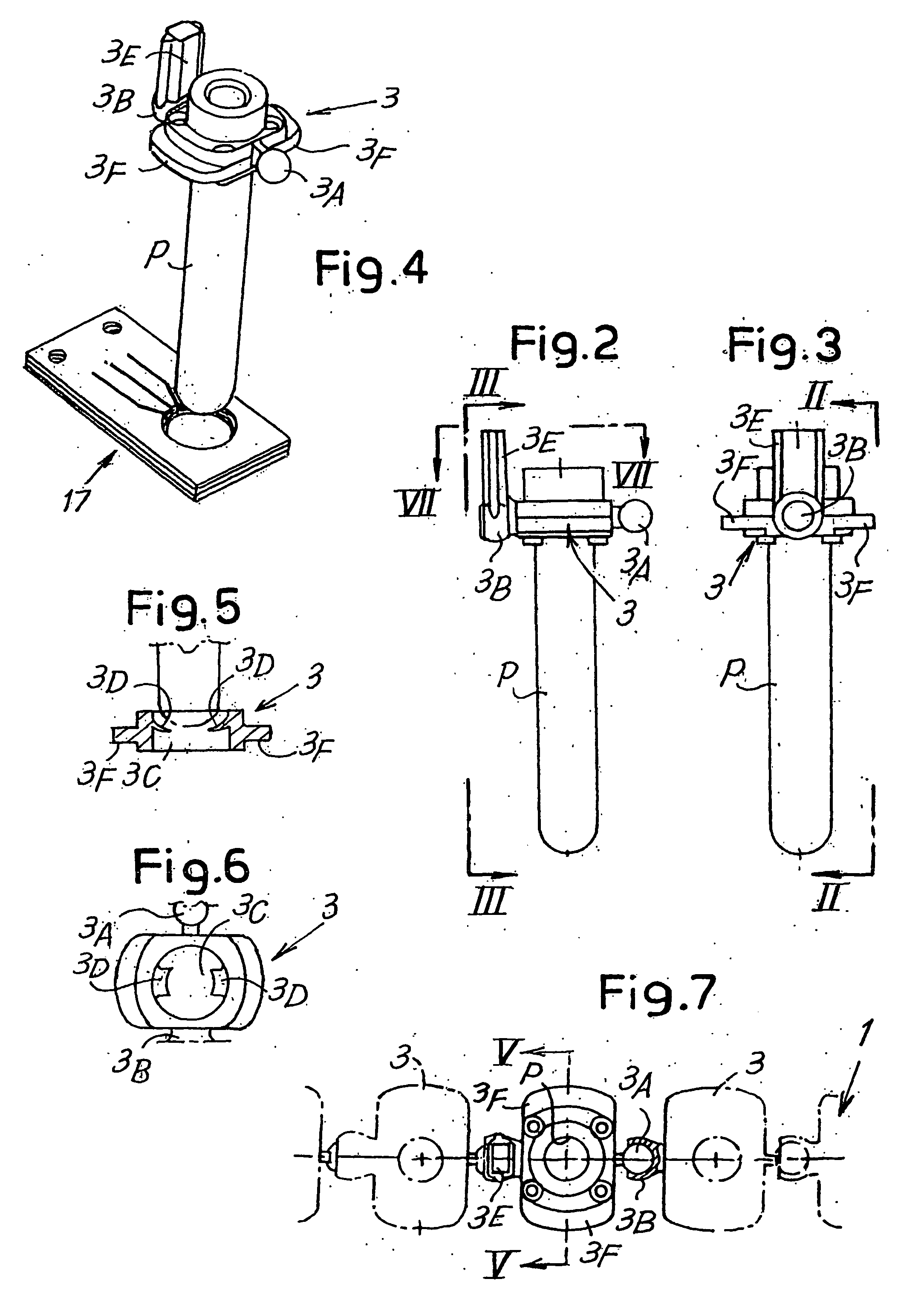 Device for performing analyses on biological fluids and related method